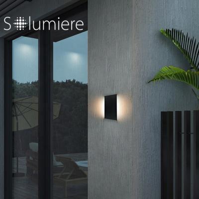 China Polycarbonate Ultra modern Exterior Wall Light Die-cast aluminium construction LED Sconce with Waterproof IP65 for sale