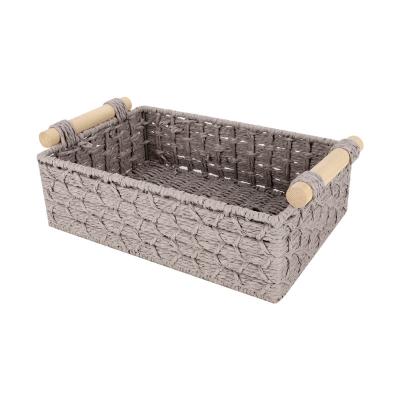 China Best Viable Selling Weave Storage Willow Wicker Basket With Lining for sale