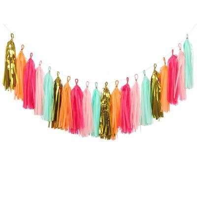 China Hot Sale Europe Party Aluminum Curtain Tinsel String Glossy Fringe Shiny Shimmer Wedding Birthday Door Wall Decoration for sale