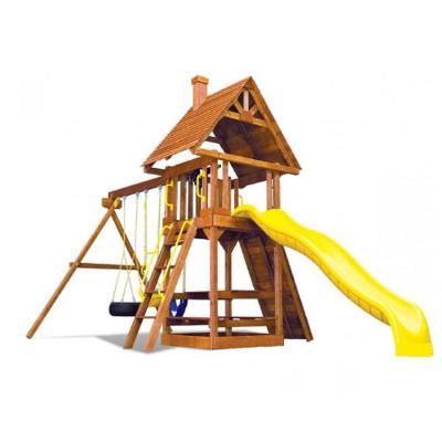 China Customer Customization Customized Endgame Outdoor Wooden Set Equipment Playground Quality Wood Swing Set for sale