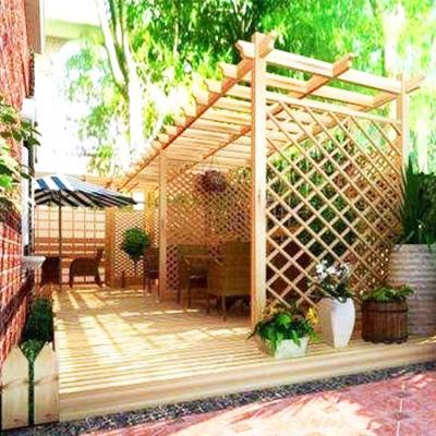 China pergola gazebo china fir 2years wood custom paintin customized size for sale