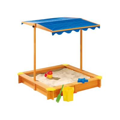 China Customized outdoor children's sand wooden sand table pool garden wooden sandpit for sale