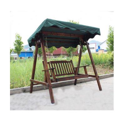 China Sustainable Customized Garden Set Outdoor Use And Specific Solid Wood Swing Chair for sale