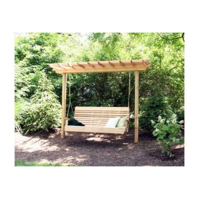 China Sustainable Customized Garden Set Outdoor Use And Specific Solid Wood Swing Chair for sale