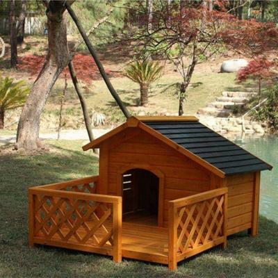 China Sustainable Popular Customized Modern Solid Wood Dog House Kennel for sale