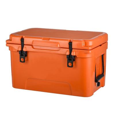 China Waterproof Orange Hard Beer Lunch Box Small Cooler Color Box for sale