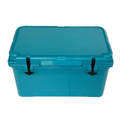 China Wholesale 65QT Food Cooler Box PE Waterproof Rotomolded With Cup Holder For Outdoor Picnic for sale