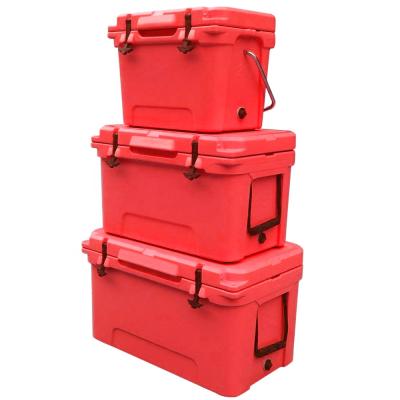 China Custom high quality 65QT waterproof large plactis fishing cooler box for outdoor for sale