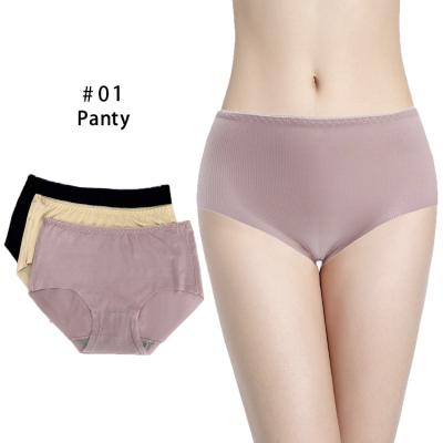 China Free Size Seamless Underwear Antibacterial 12 Pieces Pants Women's Briefs Mid Rise High Quantity Underwear Panties for sale