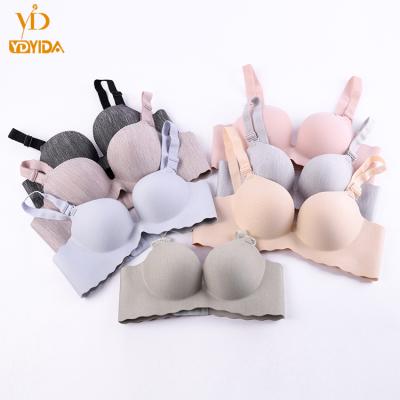 China One Piece Wholesale 12 Piece Seamless Solid Bras Wire Free One Piece Bra Padded Lift Up Bra for sale