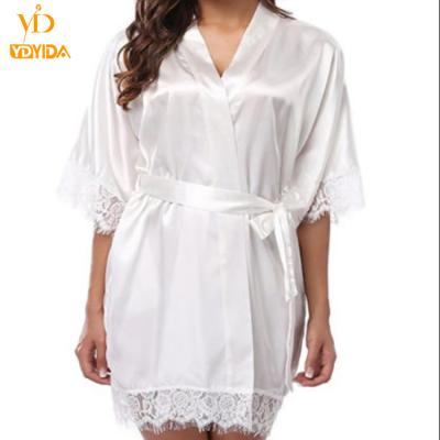 China 2021 hot sale women's sexy ice silk lingerie nightgown QUICK DRY pajamas for women plus size sleep silk nightgown dress for sale