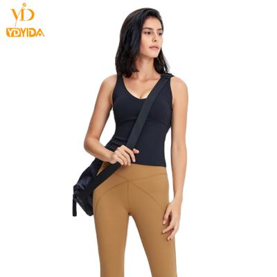 China Breathable Self-cultivation Yoga Fashion Design V-neck Beauty U Type Back Vest for sale