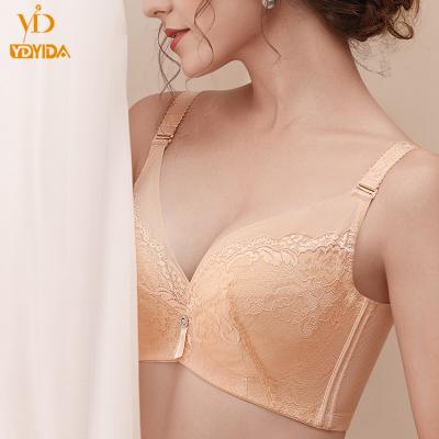 China 2021 QUICK DRY new design plus size lace seamless beautiful breathable lingerie sexy women push up bras for sale