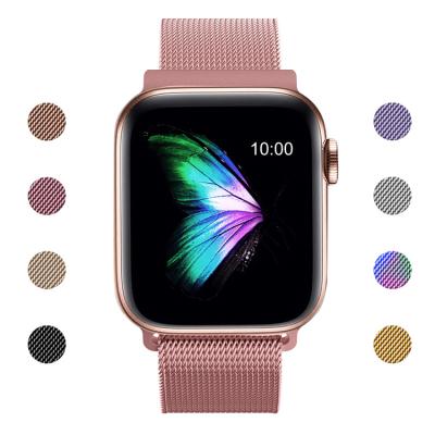 China Fanshion Mesh Milanese Loop Stainless Steel Metal Strap Band Strap For Apple Watch Band iwatch Series 6 5 4 3 2 1 Se for sale