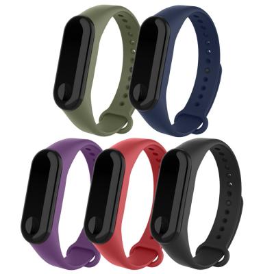 China Water Resistant Silicone Watch Strap for XiaoMi Straps Correa MI Band 4 Smart Watch 3 Band for sale