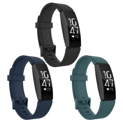 China Breathable Water Resistant Sports Silicone TPU Replacement Watch Band Strap For Fitbit Inspire Time Bands for sale