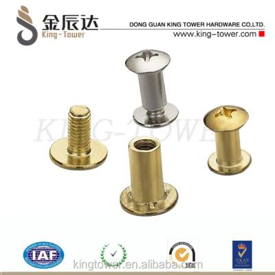 China beautiful male and female screws can be gold-plated and silver plated and can be used in clothes, shoes and so on for sale