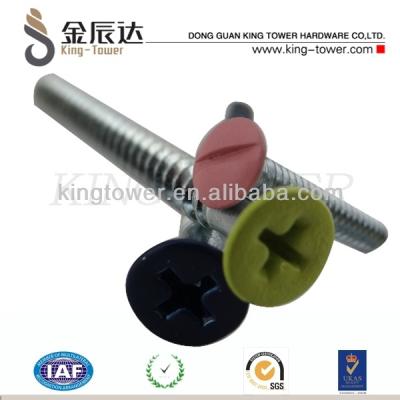 China Custom Colored Anodized Aluminum Painted Screws Colored Painted Screws for sale