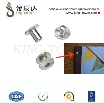 China stainless steel brass female and male screw , book binding screw, chicago screw for sale