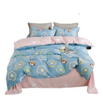 China Best Viable Selling Friendly Wholesale Custom Made High Quality Skin Comforter Bed Sheet 4pcs Bedding Set for sale