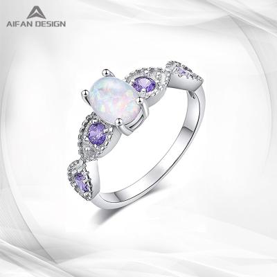 China FASHIONABLE Ring 925 Opal Silver Jewelry Silver Jewelry Wedding Anniversary for sale