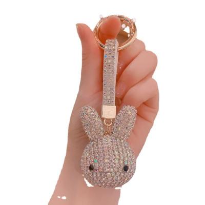 China Flatback High Quality Ladies Gift Crystal Full of Rhinestone Key Chain  Stick Drills Use For Women's Bags Pendant Accessories for sale