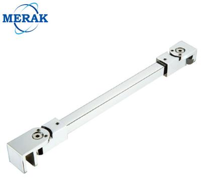 China Modern 304 Stainless Steel Adjustable Glass Shower Door Support Bar | 15*15 Mm Square Tube Glass Bathroom Support Bar For Shower Screen for sale