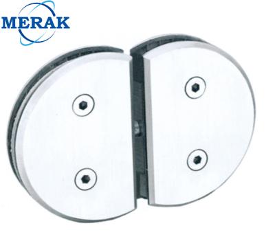 China 180 Degree Circular Coastal 316 Stainless Steel Shower Hinge Half Round Polishing Soft Narrow Heavy Duty Pivot Door Hinge For Shower Door for sale