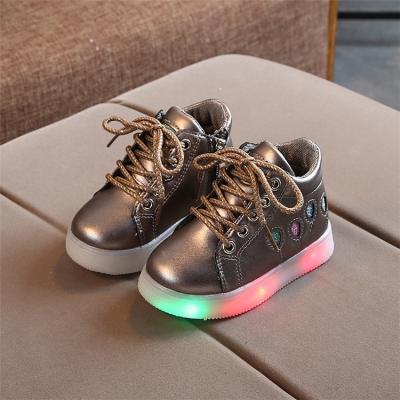 China New Arrival Kid Breathable Kids Led Lightweight Autumn Anti-Slip Sports Shoes for sale