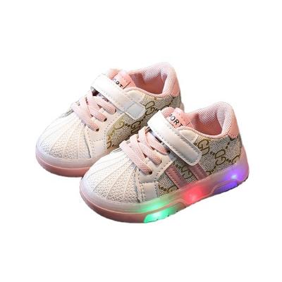 China Designers Breathable Hot Sale Casual Running Flashing Light Up Led Children Sports Boy Girls Baby for sale