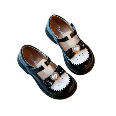 China China Fashion Children's Casual Shoes Kids Shoes Toddler Girls Breathable Leather Trim Shoes For Kids for sale