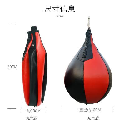 China Custom Logo PU Inflatable Martial Arts Hanging Ball Speed ​​Boxing Sports Sandbags And Reflex Sandbags For Adults Man Kids for sale