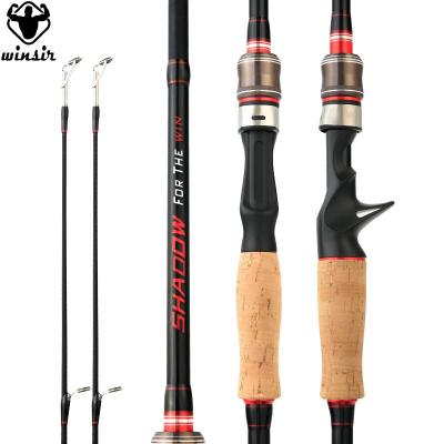 China Carbon Wholesales 2 Pieces Carbon Fiber Spinning Carp Lure Telescopic Fly Fishing Rod With Extra Fishing Rod Blank for sale