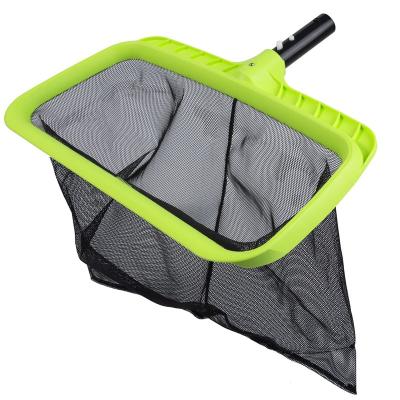 China Green 92% Polyester 8% Spandex Reinforced Deep View Rake Pool Leaf Skimmer Net Accessory for sale