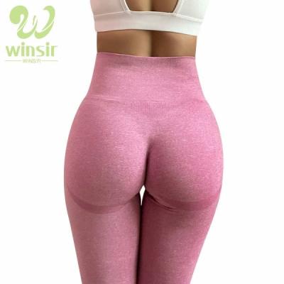 China Antibacterial Stretch Cutout Nylon Women's Mesh Workout Fitness Gym Sports Yoga Wear Tights High Waisted Seamless Gaiters Leggings for sale