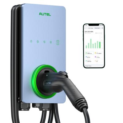 China Wall Mounted AC Wall Mounted Smart OCPP RFID Car Charging Station Autel Level 2 Charger Electric Car Charging APP Autel EV Battery for sale