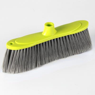 China Household Sustainable High Quality Plastic Broom Floor Sweeping Brush Main Brooms With Soft Bristle Broom Parts Low Price for sale