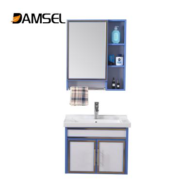 China Storage Good Quality Spacious Waterproof PVC 24 Inch Single Sink Bathroom Cabinets for sale