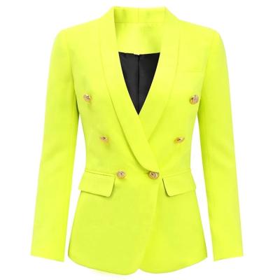 China New Products Hot Luxury Double Breasted Blazer Plus Size Casual Office For Women Blazers for sale