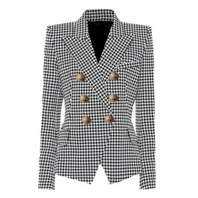 China Plus Size Hot New Products Button Decoration Plus Size Winter Coats Women Luxury Blazers for sale