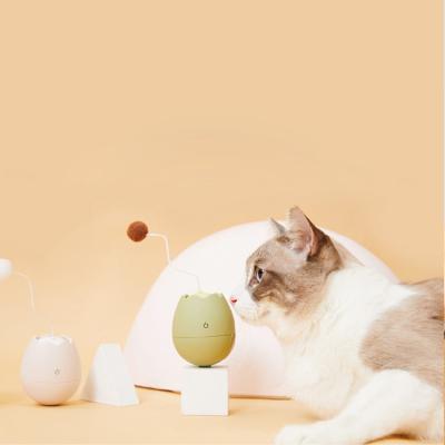 China Viable Activity Cat Toy Interactive Teaser Automatic Electronic Pet Egg Cat Toy for sale