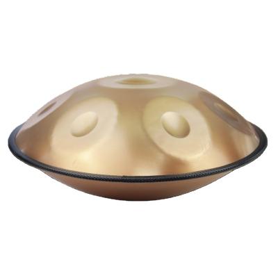 China Classic gold; Significant sustain effect; Beginner Factory Wholesale ASTEMAN Handpan 10 Note D Minor Metal Drum Friendly Gold Professional Handmade for sale