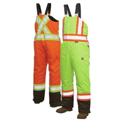 China Water Proof BOWINS Hi Strength Bib Pants Workwear Safety Polyester Reflective Coverall for sale