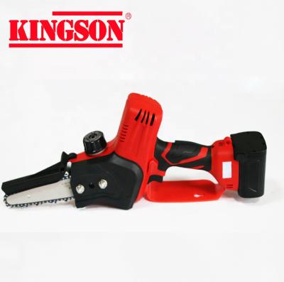 China Good Quality Wooden Chainsaws 25.2V Finger Guard Cordless Chainsaw For Pruing Tree for sale