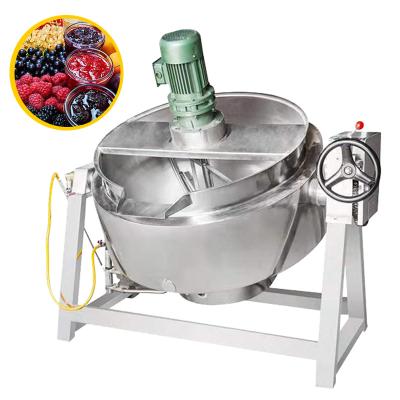 China Vegetable Processing Plant Commercial Pressure Cooking Lined Steam Kettle Kettle 1000 Liter Cooking Kettle for sale