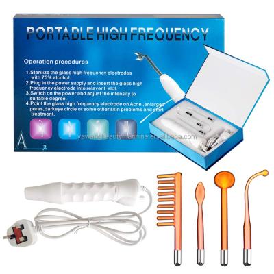 China Portable high frequency facial machine for acne treatment and skin rejuvenation for sale