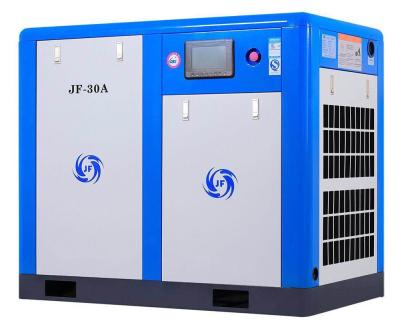 China JF-30AZ 30HP/22KW 8Bar lubricated screw air compressor, and air compressor part for sale