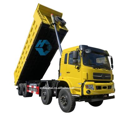 China Mining Heavy Dump Truck Logging Transportation 50 Ton Dump Truck 8x4 12 Wheels Diesel Engine for sale