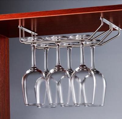 China Hanger Bar Cabinet Cup Wine Glass Chrome Plated Workable Holder Rack for sale