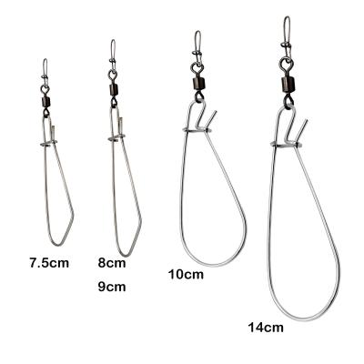 China Anti Corrosion Sold Separately Stainless Steel Fishing Tackle Accessory One-handed Operation Fishing Smooth Live Fish Snap Fish Clip for sale